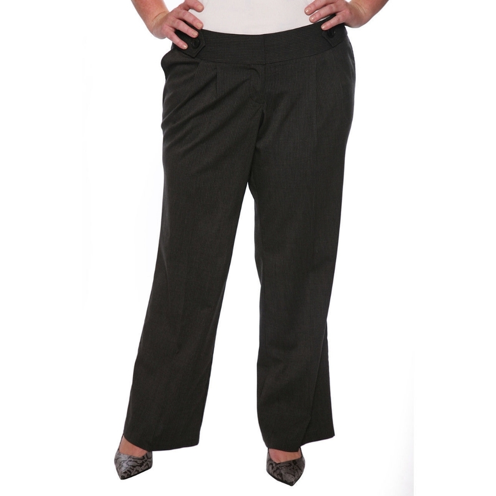 Torrid Y2K Size 12 Charcoal Pinstripe Trousers